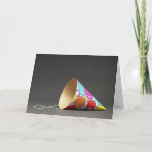 Belated Birthday Card, Party Hat Card