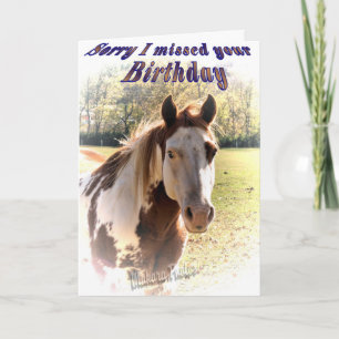 Belated birthday-customise it card