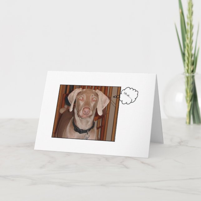 Belated Birthday Greeting Card (Front)