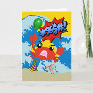 Belated Birthday Holy Crab I'm Shellfish Card