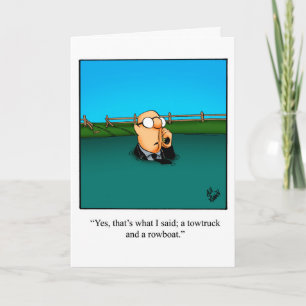 Belated Birthday Humour Greeting Card