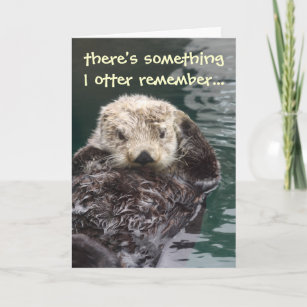 Belated Birthday Otter Card