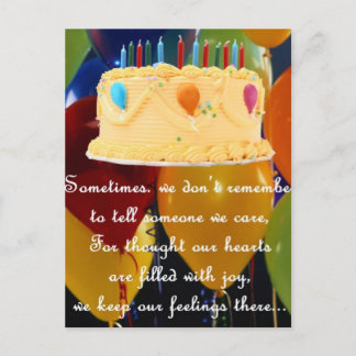 BELATED BIRTHDAY POSTCARD