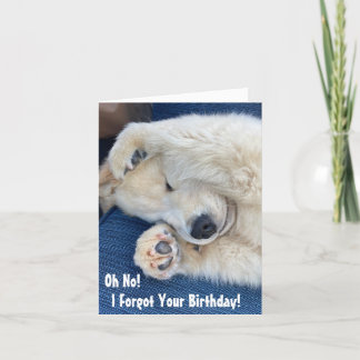 Belated Birthday Thank You Card