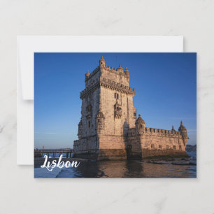 Belem tower at sunset in Lisbon, Portugal