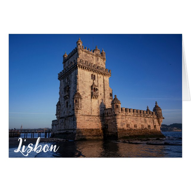 Belem tower at sunset in Lisbon, Portugal (Front Horizontal)