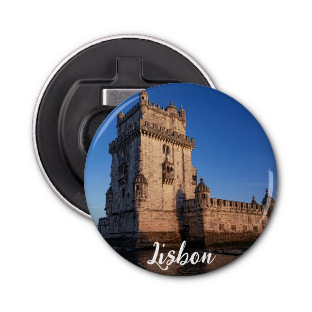 Belem tower at sunset in Lisbon, Portugal Bottle Opener (Front)