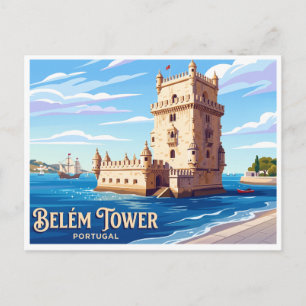Belém Tower Lisbon Portugal Postcard