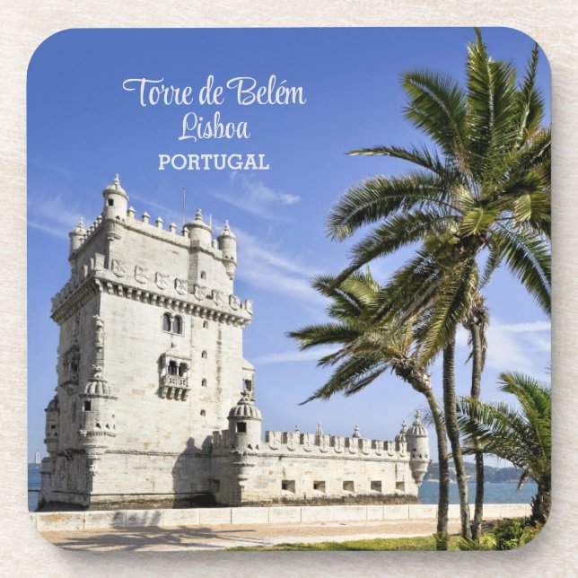 Belém Tower photo, Lisbon, Portugal Coaster (Front)