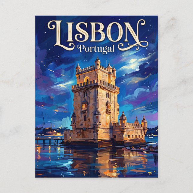 Belém Tower Portugal Postcard (Front)