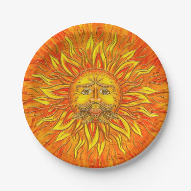 Belenus - the Sun God Paper Plate (Front)