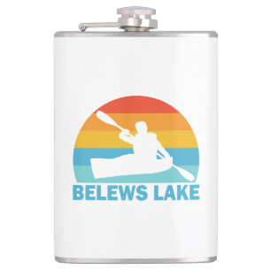 Belews Lake North Carolina Kayak Hip Flask
