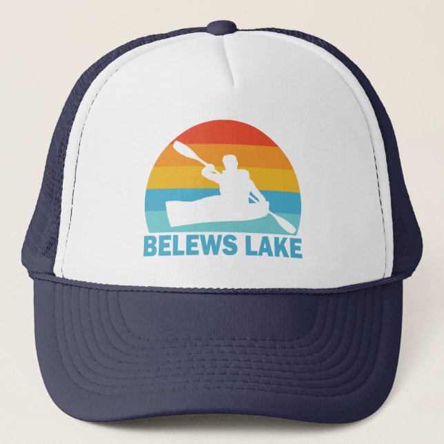 Belews Lake North Carolina Kayak Trucker Hat (Front)