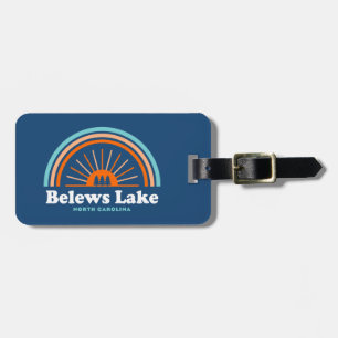 Belews Lake North Carolina Rainbow Luggage Tag
