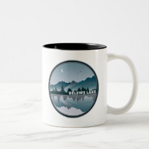 Belews Lake North Carolina Reflection Two-Tone Coffee Mug