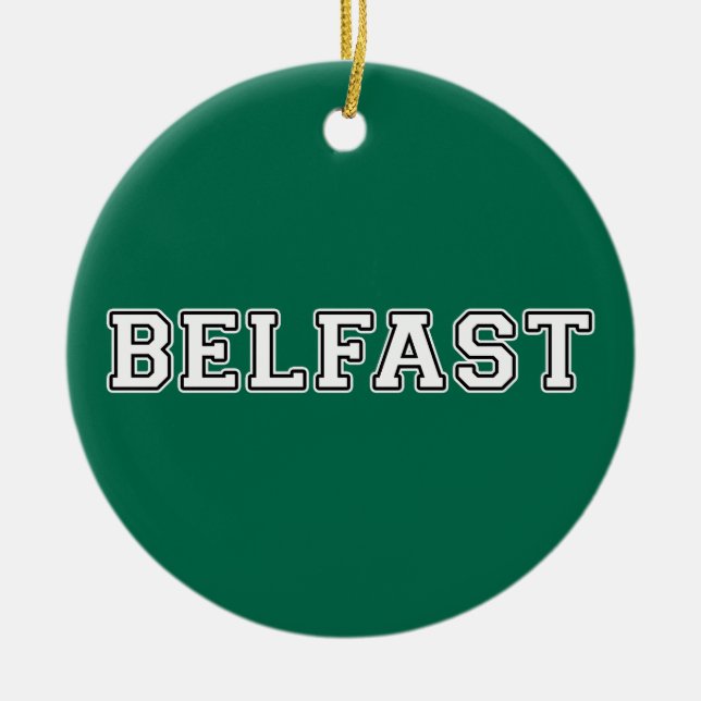 Belfast Ceramic Ornament (Front)