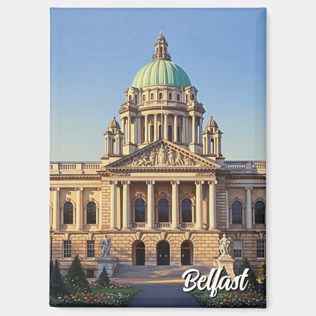 Belfast City Hall Northern Ireland Travel Magnet (Front)