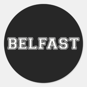 Belfast Classic Round Sticker