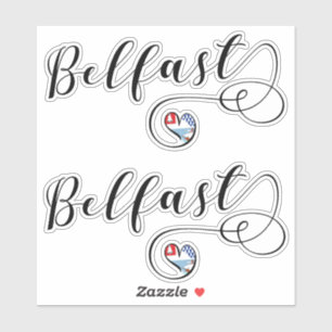 Belfast Flag In Heart