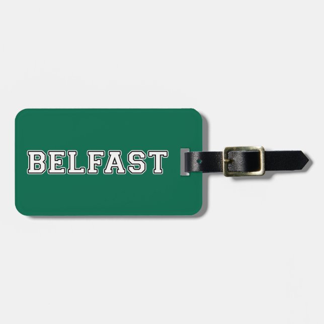 Belfast Luggage Tag (Front Horizontal)