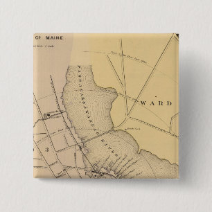 Belfast, Maine 2 15 Cm Square Badge