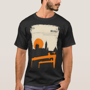 Belfast Northen Ireland Vintage Travel Poster T-Shirt