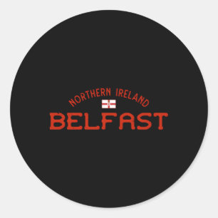 Belfast Northern Ireland Irish Ulster Classic Round Sticker