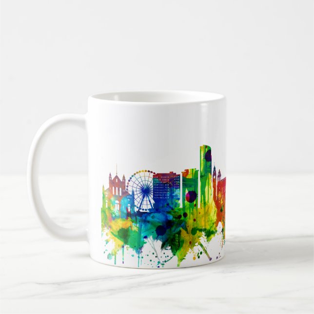 Belfast Northern Ireland Skyline Coffee Mug (Left)
