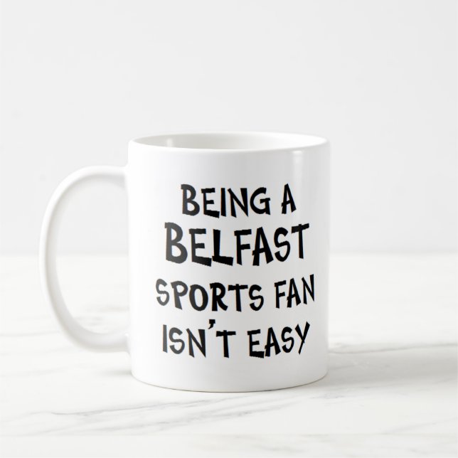 belfast sports fan, being coffee mug (Left)