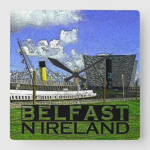 Belfast Square Wall Clock