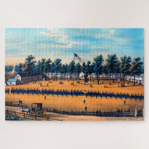 Belger Barracks Baltimore Md Civil War 1863 Jigsaw Puzzle