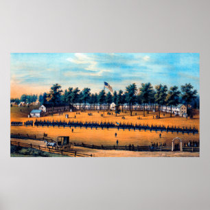 Belger Barracks Baltimore Md Civil War 1863 Poster