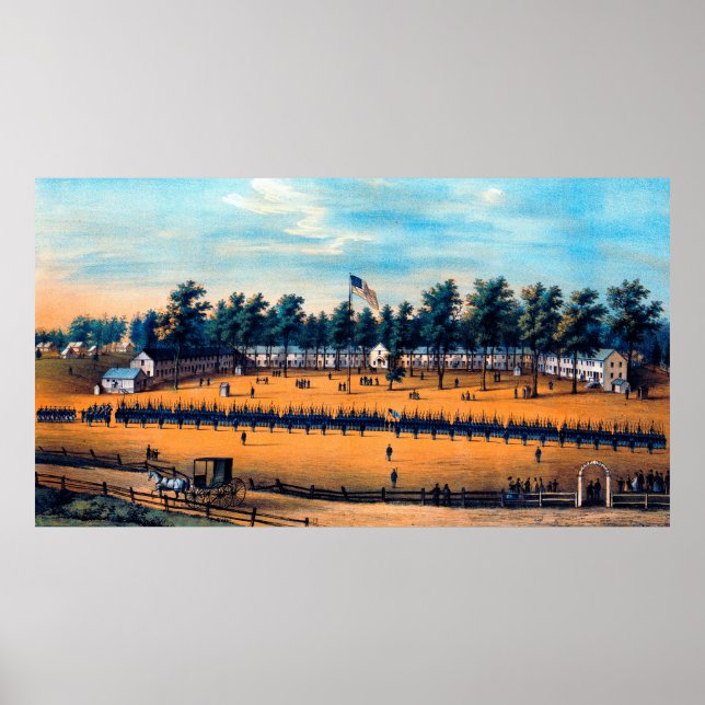 Belger Barracks Baltimore Md Civil War 1863 Poster (Front)