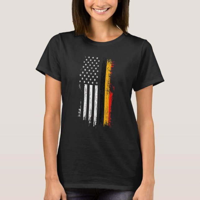 Belgian American Flag     Pride Belgium Usa Tees (Front)