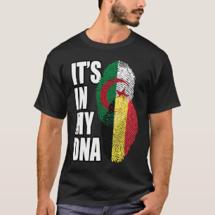 Belgian And Algerian Mix DNA Flag Heritage T-Shirt