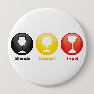 Belgian Beer Icons 10 Cm Round Badge