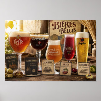 Belgian Beer Traditions and Tasting Poster