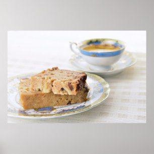 Belgian boding and tea in vintage set poster