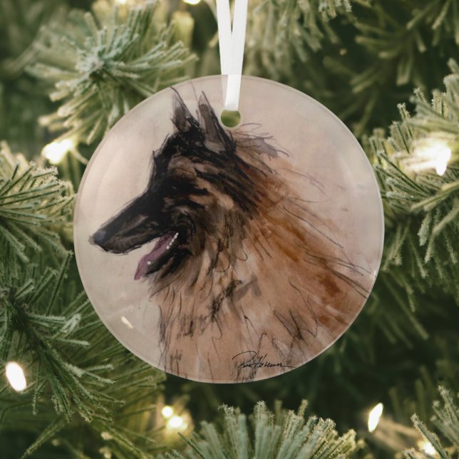 Belgian by Hevener Glass Tree Decoration (Insitu)