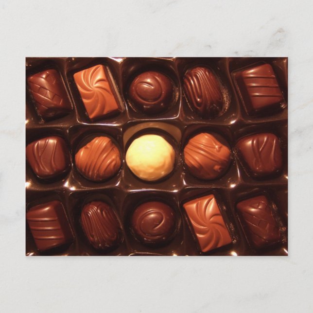 BELGIAN CHOCOLATES POSTCARD (Front)