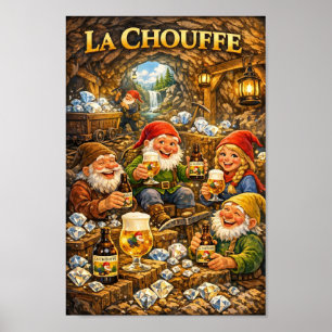 Belgian Diamond Mine Brew Fantasy Poster