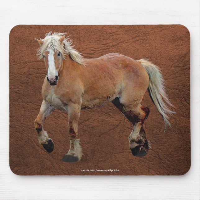 Belgian Draught Horse Equine-lover Mousepad (Front)