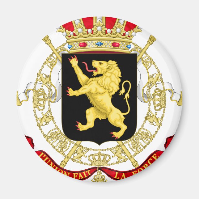 Belgian Emblem - Coat of Arms of Belgium Magnet (Front)