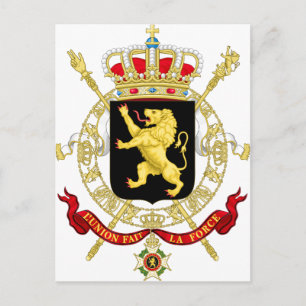Belgian Emblem - Coat of Arms of Belgium Postcard