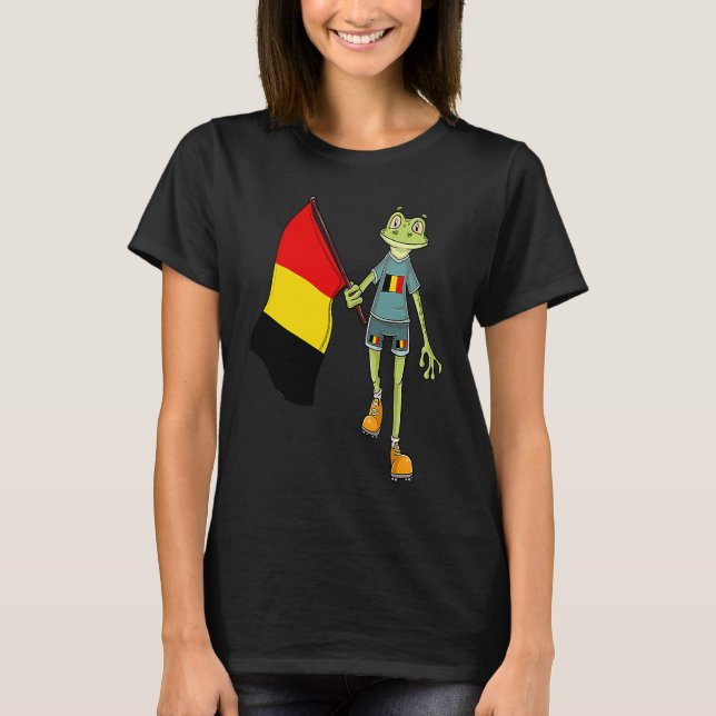 Belgian Fan Frog T-Shirt (Front)
