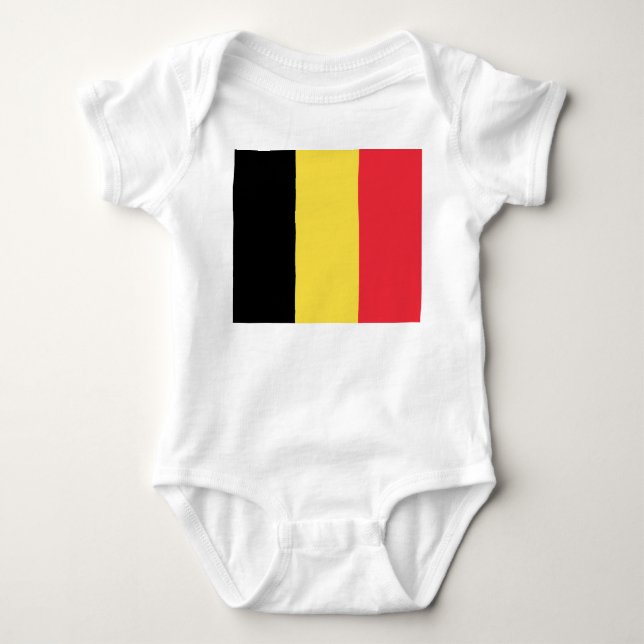 Belgian Flag Baby Bodysuit (Front)