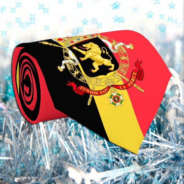 Belgian Flag & Belgium business, travel /sports Tie (Creator Uploaded)