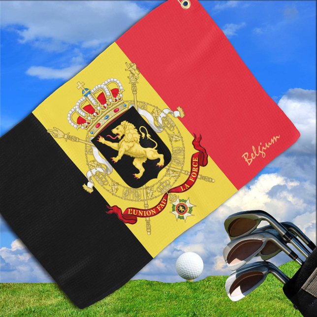 Belgian Flag & Belgium golf /sports Golf Brussel G Towel (Creator Uploaded)