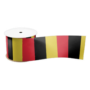 Belgian Flag & Belgium travel, holiday /sports Satin Ribbon