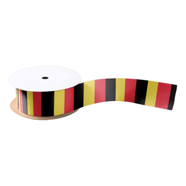 Belgian Flag & Belgium travel, holiday /sports Satin Ribbon (Spool)